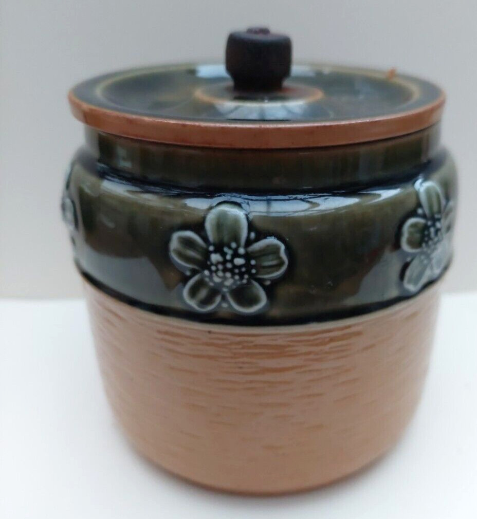 Doulton Ware Tobacco Jar by Annie Neal Art Deco style