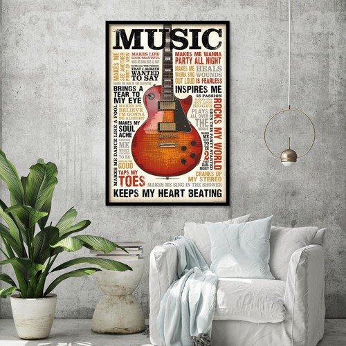 Music is passion Poster 61 x 91,5 cm - Foto 2 di 5