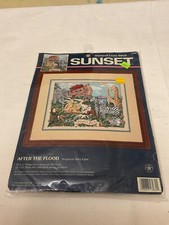 Sunset  After the Flood 13082  Stamped Cross Stitch Kit. NIP.