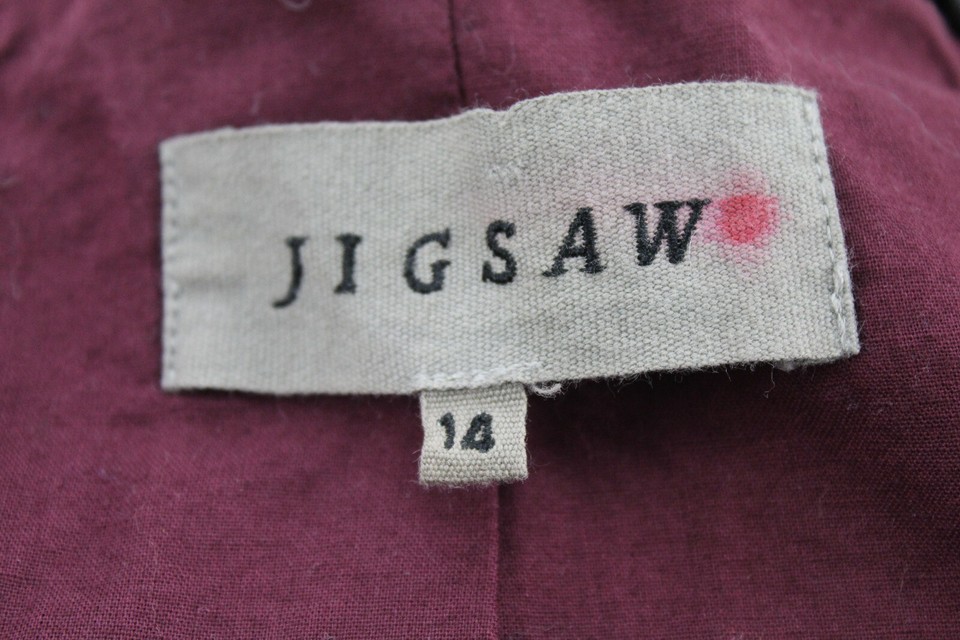 JIGSAW Brown Double Breasted Coat size Uk 14 eBay