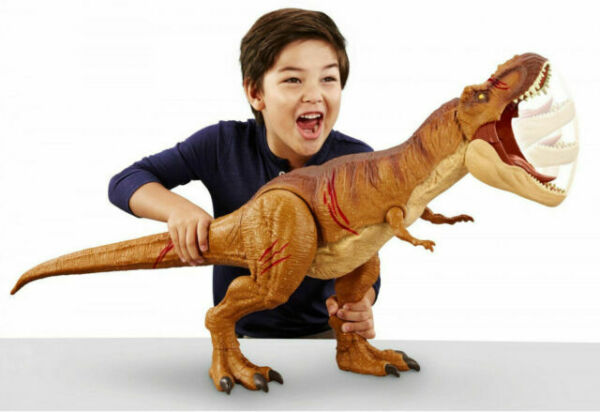 Jurassic World: Dominion Extreme Damage T Rex Dinosaur Figure For 4 Year  Olds & Up