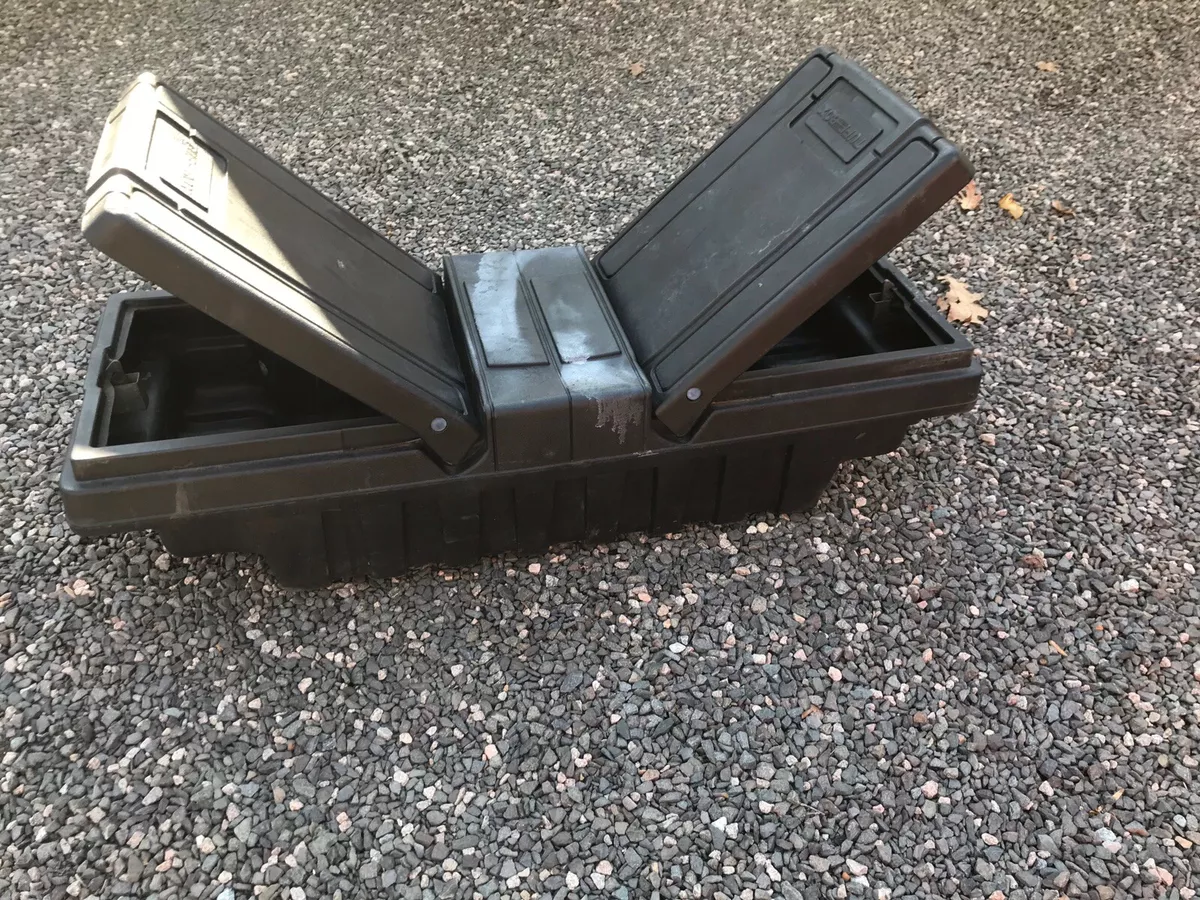 Used Contico Poly Crossover Tool Box Dual Self-Lifting (Gullwing) Style  Doors.