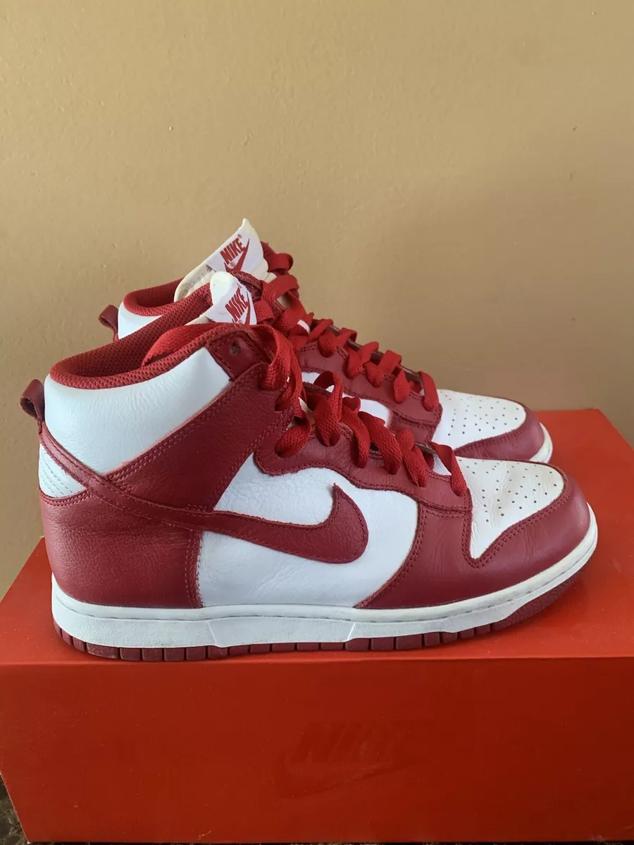 Nike Dunk High Retro QS 2016 St. Johns Varsity Red Size 8 Mens Used SB BTTYS