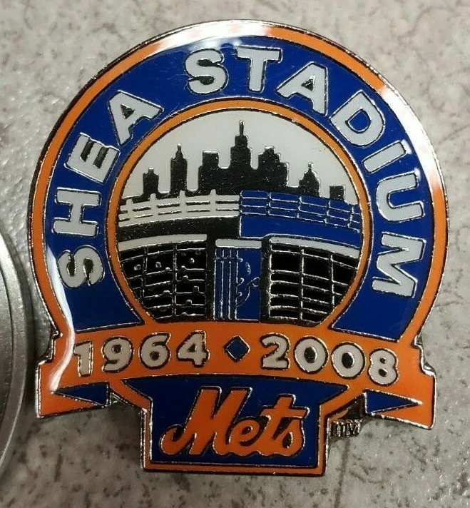 Shea Stadium New York Mets 1964-2008 MLB Baseball Pin & Citi Field Keychain - Image 4 of 4