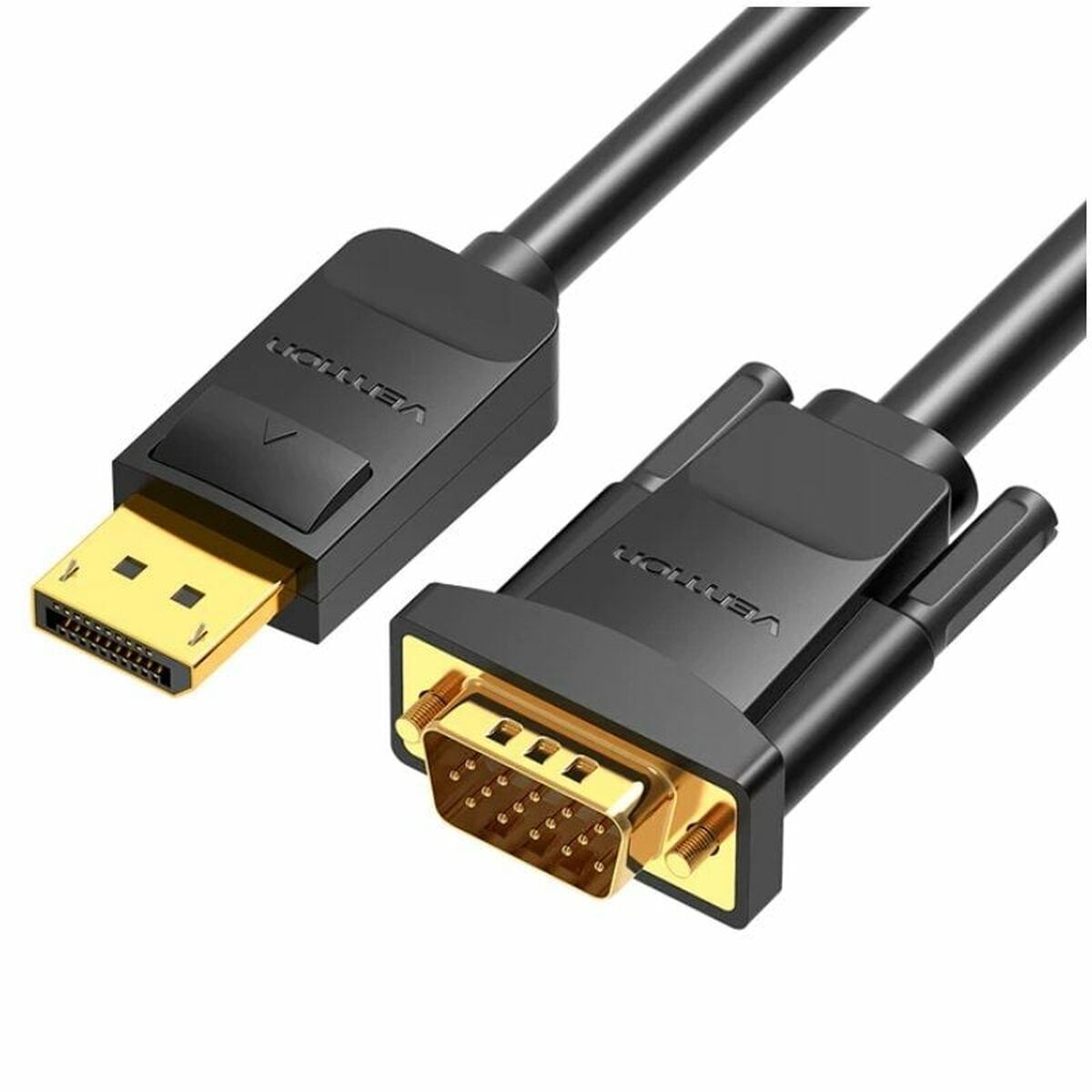 Thumbnail - Displayport-zu-vga-adapter Vention Hblbg Schwarz 1,5 M