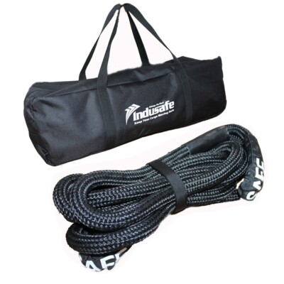 Indusafe 7/8''×20ft Kinetic Recovery Rope Towing Rope Nylon Snatch Rope 30580 LBS