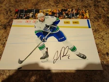 TUCKER POOLMAN SIGNED 8x10 MATTE PHOTO VANCOUVER CANUCKS (B)