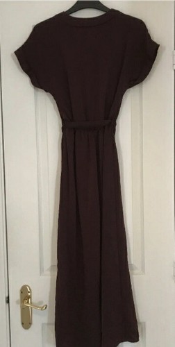 New Look Burgundy Jumpsuit Size 6 - Picture 2 of 8