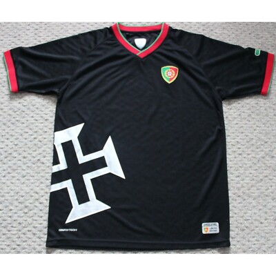 Portugal National Football Team Jersey Shirt Tops Small Black