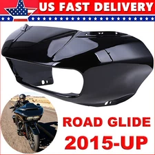 Road Glide FLTRX BLACK Outer Headlight Fairing Custom Fit For Harley CVO 2015+