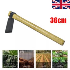 36cm Long Garden Hoe Steel Hoe With Wooden Handle Weeding Digging Gardening Tool