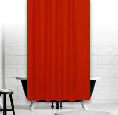 ROT Textil Duschvorhang Breite 180 x Höhe 200 cm PERL RED inkl Ringe für Stange - Bild 1 von 4