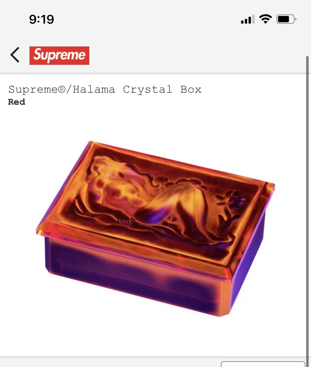 Supreme - ★Supreme®/Halama Crystal Box ★Clear Supreme®/Halama Crystal Box – Supreme