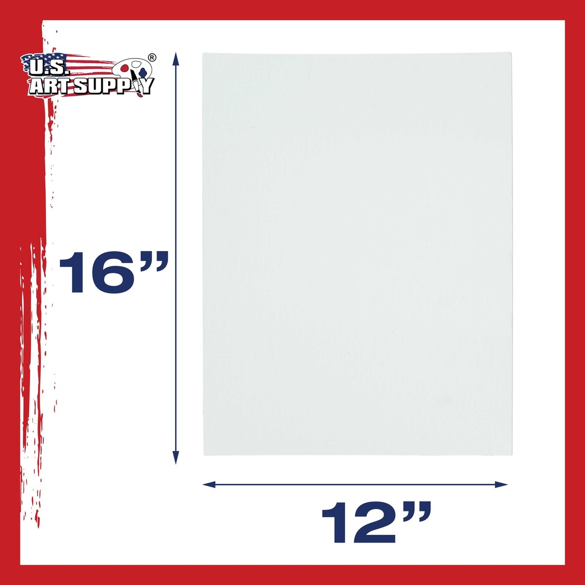 12x16 Blank Cotton Canvas Panels 12 Pack Mounted Art Boards 100 ...