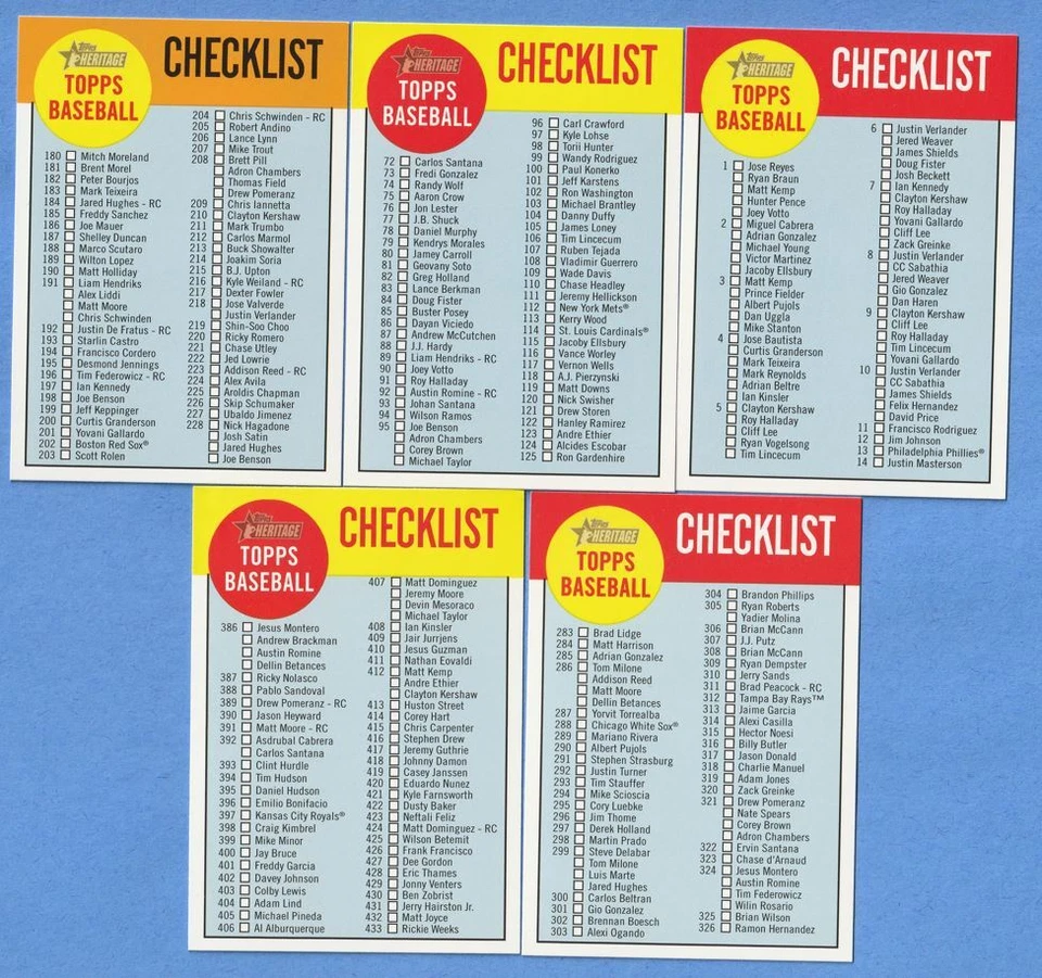 2012 Topps Heritage #1-200+Ck-Lists/Complete Your Set/You Pick/Buy 2 Get 2 FREE! - Image 4 of 4