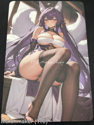 Matchmaker Spicy Waifu A5 Size Card Board Musashi Azur Lane Mint