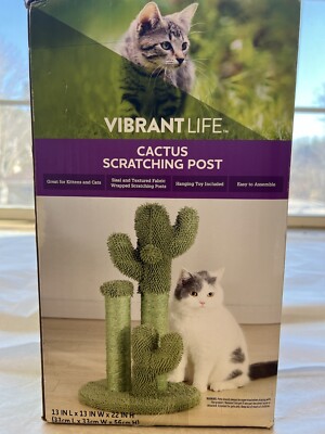 Vibrant Life Cactus 3-Arm Cat Scratching Post