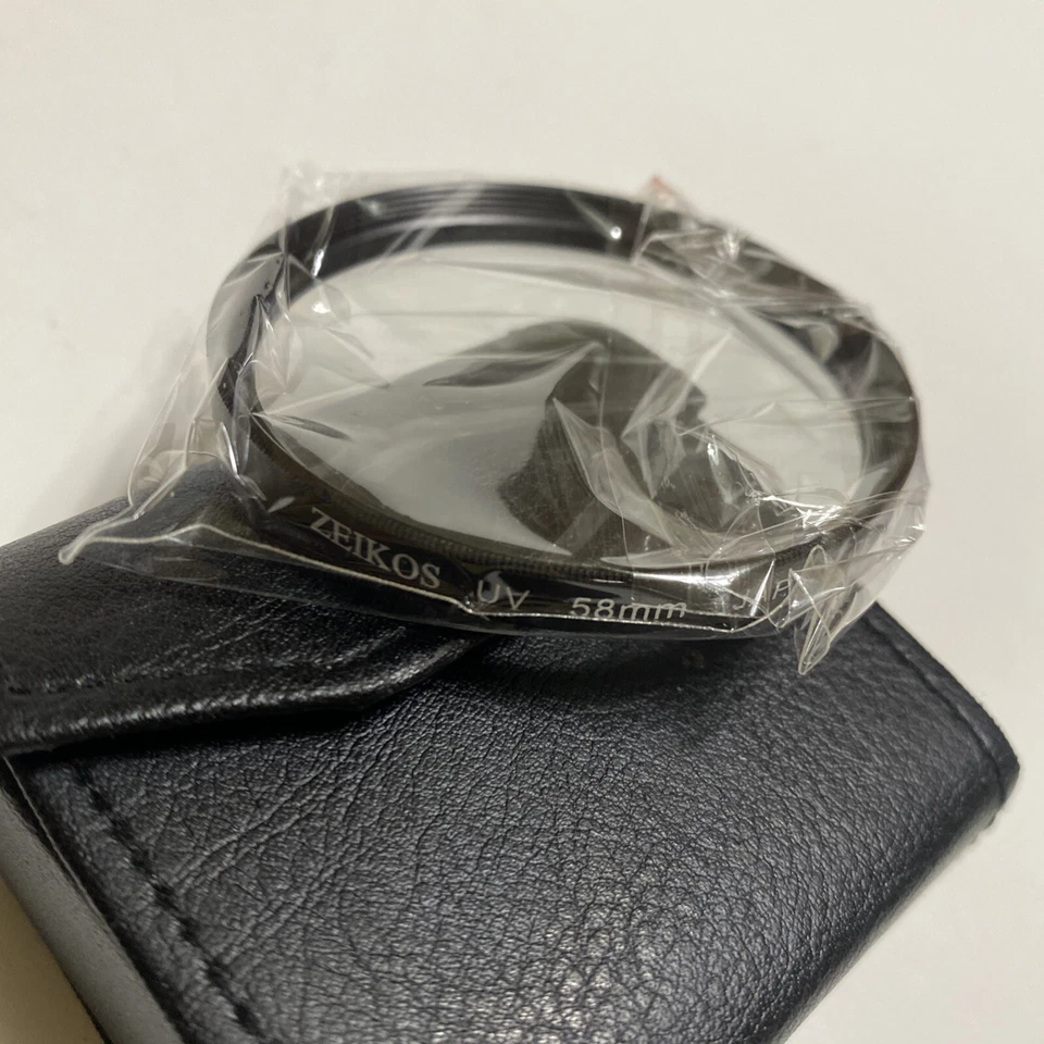 Zeikos Camera Filter Set UV FLD 58mm Japan With Case ~ 2 Filters - Image 2 of 4