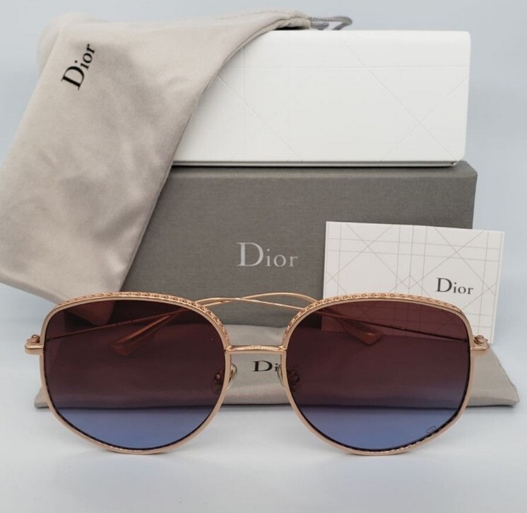 ?CHRISTIAN DIOR Dior By Dior 2 Gold Copper/Brown Blue  display picture 3