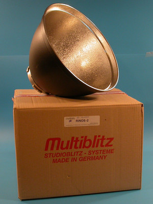 Multiblitz Rinos-2 Standard silver Reflector for Varilux Flash System - NEW  