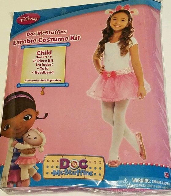 Disney Doc McStuffins Girls Lambie Costume Kit with Tutu & Headband