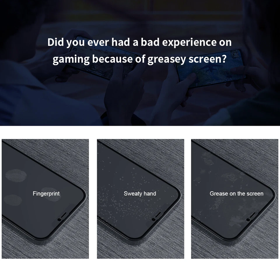 For iPhone 14 Pro Max / Plus Full Coverage Matte Tempered Glass Screen Protector - Image 4 of 4