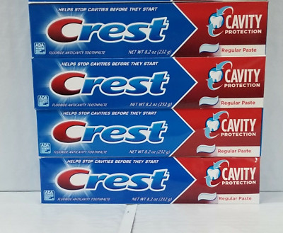 CREST Cavity Protection Regular Toothpaste, 4 Pk, 8.2 oz - SHIPS FREE!