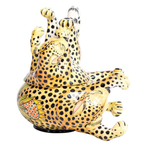 Cheetah jewelry box - Love Art Ceramic - Picture 1 of 6