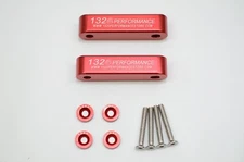 1320 Performance 1 inch hood spacer civic integra delsol eg ek dc2 Red