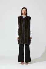 New $47,000 J. Mendel Sable Fur Long Vest Russian Barguzin Us6 Jacket Coat