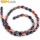 6x9mm Natural Agate Onyx Gemstones Oval Rice Jewelry Making Beads 15'' Wholesale