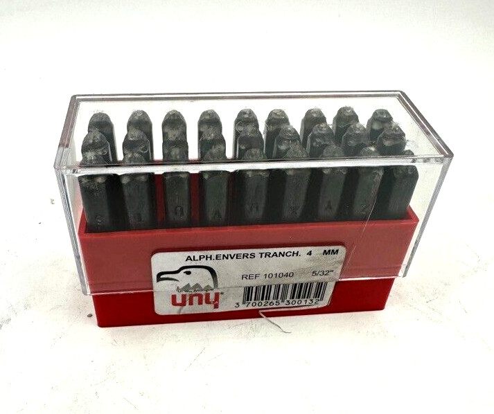 Unic Marque Jeu A Frapper 4mm Alphabet A to Z+DOT Metal Marking Stamp Set 101040