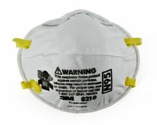 1 EACH 3M 8210 N95 NIOSH Disposable Particulate Protective Respirator Mask
