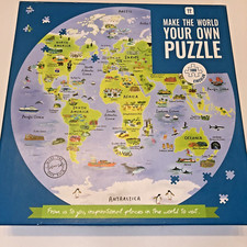Circular World Map Puzzle 1000 Pieces by Talking Tables , Complete