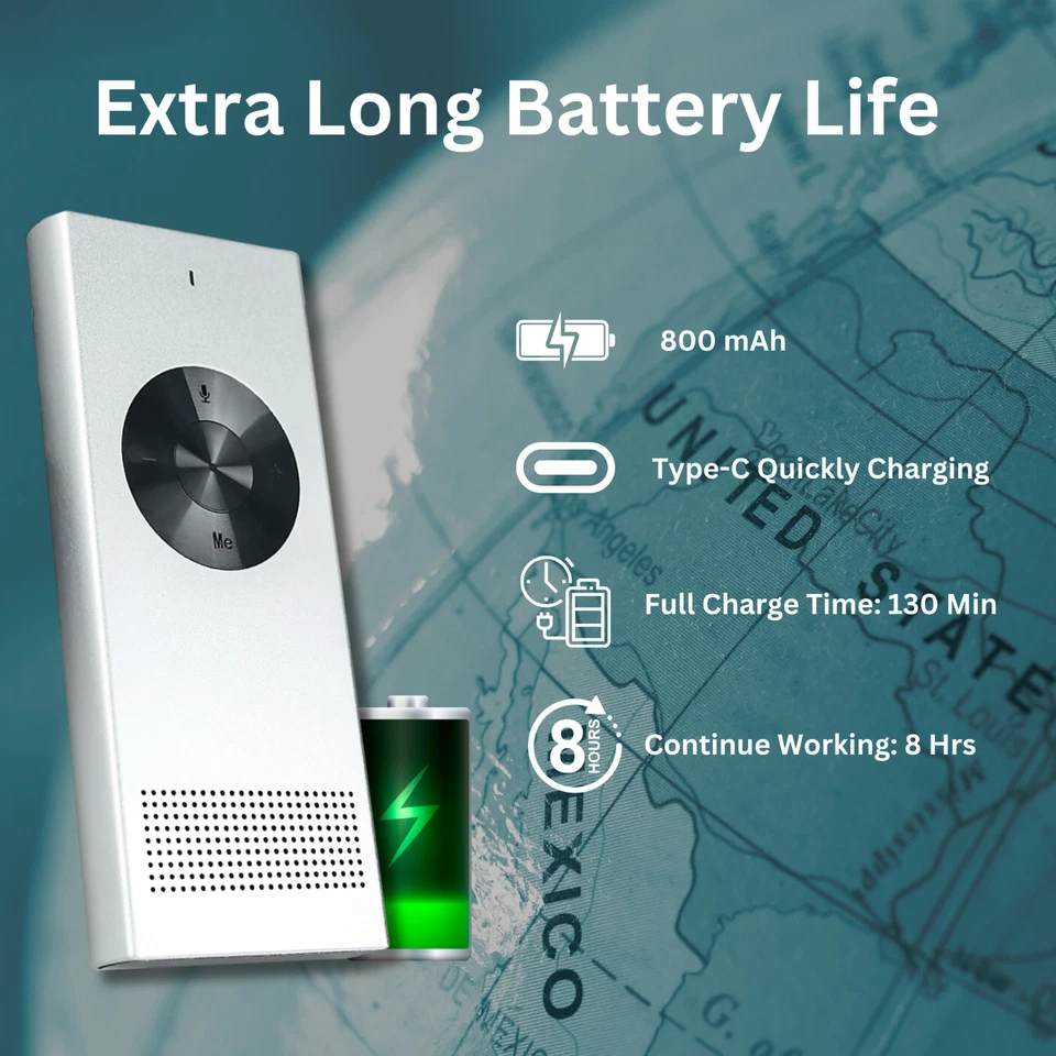 ENENCE PRO | Language Translator Device, Two Way Real-Time Voice Translation - Image 2 of 4