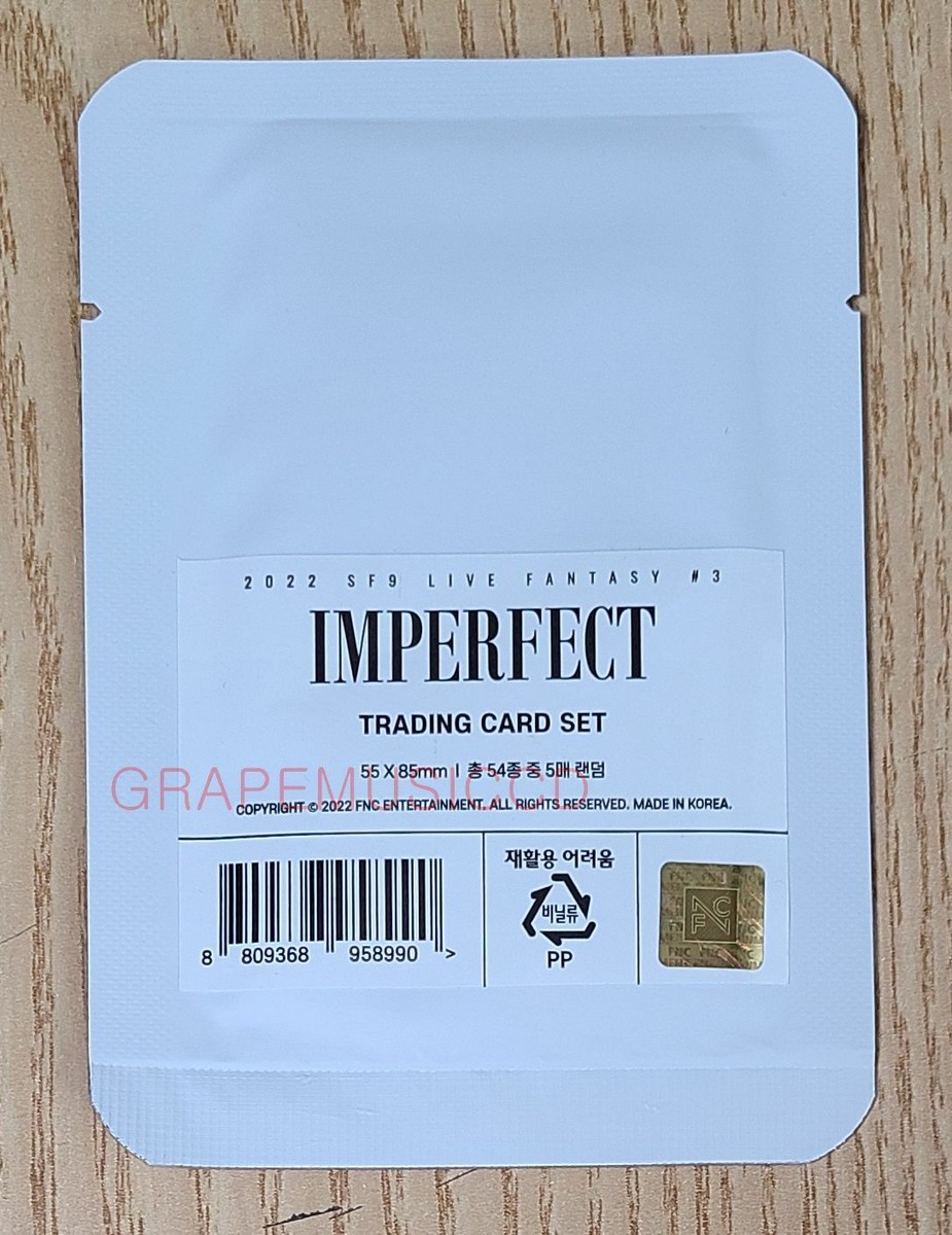 SF9 LIVE FANTASY＃3 IMPERFECT OFFICIAL GOODS PHOTOCARD