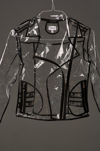 Clear Vinyl Biker Jacket. Ladies Vinyl Moto Jacket. - 第 5/6 張圖片