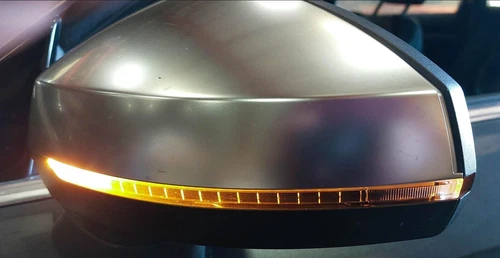 2015-2018 AUDI A3 S3 (8V) LEFT - HEATED MEMORY BLIND SPOT DOOR MIRROR (ALUMINUM)