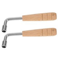 2Pcs Lyre Harp Tuning Wrench with Wood Handle for Precise Instrument Adjustment