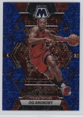 2022-23 Panini Mosaic Fast Break Blue Prizm 55/85 OG Anunoby #136 0t2