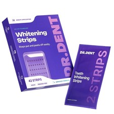 DR.DENT Purple Teeth Whitening Strips  Peroxide-Free,Safe for Enamel  Sensitive