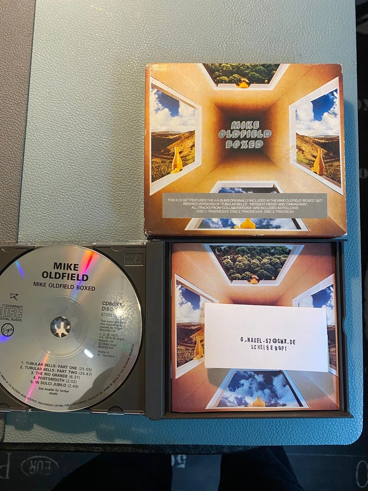 MIKE OLDFIELD 3 CD BOX " BOXED " Plus PAPPSCHUBER - Bild 3 von 4