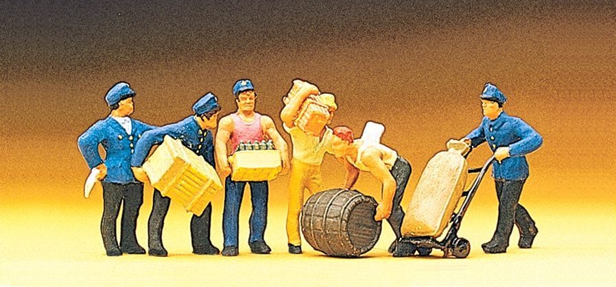 Delivery Men with Loads Preiser 10016