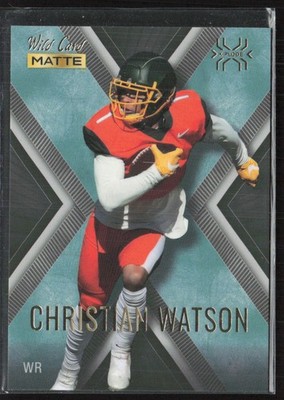 2022 Wild Card Matte #MXP-9 Christian Watson X-Plode Black/Blue X (C3)