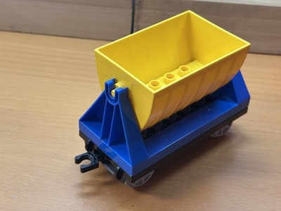 Lego Duplo Eisenbahn 10508 Güterzug Lore Schüttwaggon blau gelb top Zustand