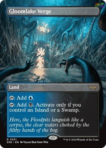 Gloomlake Verge (Borderless) Foil - Duskmourn: House of Horror