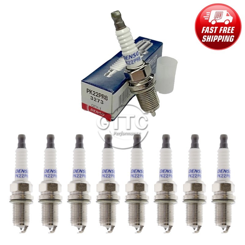 Genuine DENSO Double Platinum Spark Plug 8PCS for Audi R8 RS5 RS6/ BMW Alpina B7