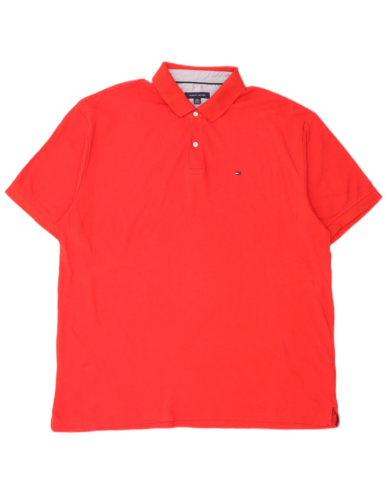 Tommy Hilfiger Mens Polo Shirt XL Red Cotton AO14