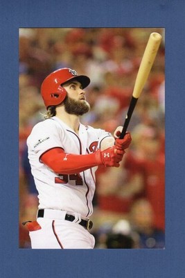 #2 BRYCE HARPER Nationals~2018 Major League Baseball Photo File postcard #86/100