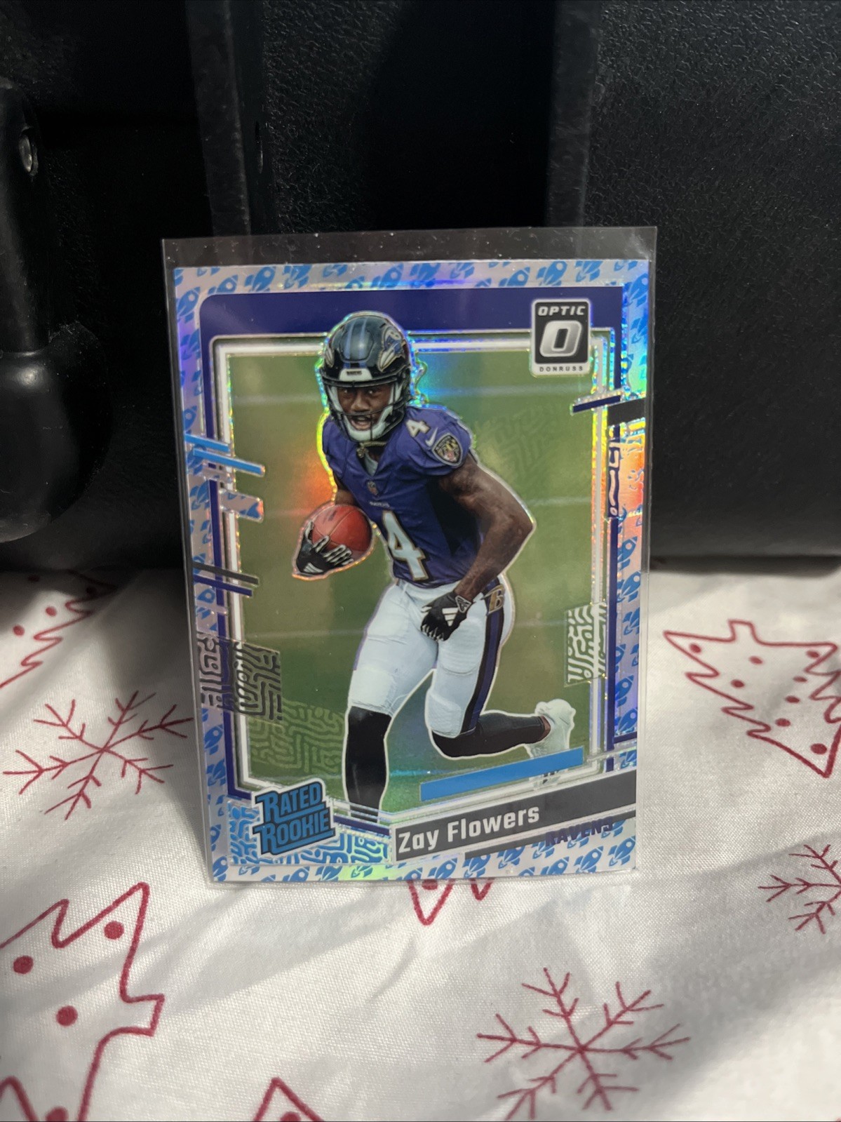 2023 Panini Donruss Optic - Rated Rookie Zay Flowers #210 Rocket Prizm (RC)